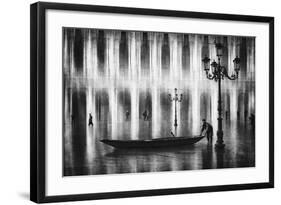 Watertaxi-Roswitha Schleicher-Schwarz-Framed Photographic Print