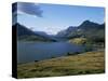 Waterton Lakes and Hotel Prince of Wales, Rocky Mountains, Alberta, Canada-Hans Peter Merten-Stretched Canvas