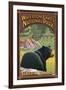 Waterton Lakes National Park, Canada - Bear in Forest-Lantern Press-Framed Art Print
