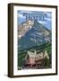 Waterton Lakes National Park, Canada - Prince of Wales Hotel-Lantern Press-Framed Art Print