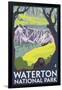 Waterton National Park, Canada - Beaver Family-Lantern Press-Framed Art Print