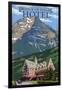 Waterton National Park, Canada - Prince of Wales Hotel-Lantern Press-Framed Art Print