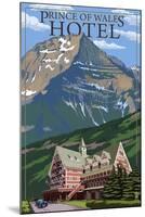 Waterton National Park, Canada - Prince of Wales Hotel-Lantern Press-Mounted Art Print