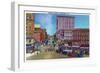 Watertown, New York - View of the Public Square-Lantern Press-Framed Art Print