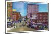 Watertown, New York - View of the Public Square-Lantern Press-Mounted Art Print