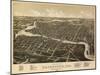 Watertown, Wisconsin - Panoramic Map-Lantern Press-Mounted Art Print