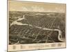 Watertown, Wisconsin - Panoramic Map-Lantern Press-Mounted Art Print