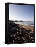 Waterville Sea Front, Waterville, County Kerry, Munster, Republic of Ireland, Europe-Oliviero Olivieri-Framed Stretched Canvas