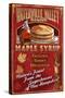 Waterville Valley Region, New Hampshire - Maple Syrup Sign-Lantern Press-Stretched Canvas