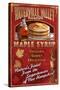 Waterville Valley Region, New Hampshire - Maple Syrup Sign-Lantern Press-Stretched Canvas