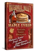 Waterville Valley Region, New Hampshire - Maple Syrup Sign-Lantern Press-Stretched Canvas