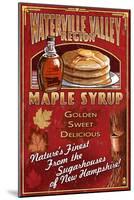 Waterville Valley Region, New Hampshire - Maple Syrup Sign-Lantern Press-Mounted Art Print