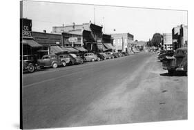 Waterville, Washington - View of Main Street-Lantern Press-Stretched Canvas