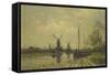 Waterway Near the Baarsjes, Amsterdam-Jan Hillebrand Wijsmuller-Framed Stretched Canvas