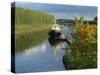 Waterway of the Saimaa Canal, Mustulo, Near Lappeenranta, Finland, Scandinavia, Europe-Ken Gillham-Stretched Canvas