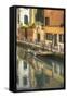 Waterways of Venice IV-George Johnson-Framed Stretched Canvas
