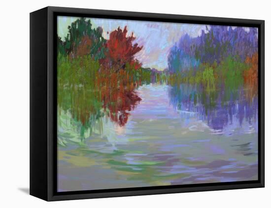 Waterways VII-Jane Schmidt-Framed Stretched Canvas