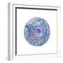 Watery Blue Mandala 2-Lora Gold-Framed Art Print