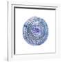 Watery Blue Mandala 2-Lora Gold-Framed Giclee Print