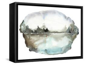Watery Landscape-Lora Gold-Framed Stretched Canvas