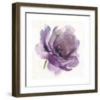 Watery Plum Bloom 1-Sandra Smith-Framed Art Print