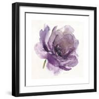 Watery Plum Bloom 1-Sandra Smith-Framed Art Print