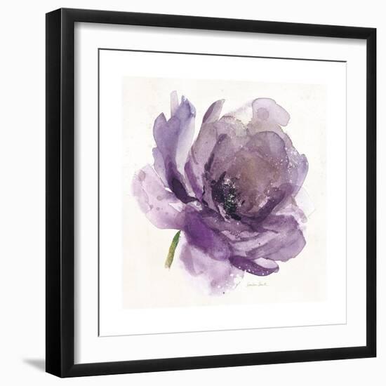 Watery Plum Bloom 1-Sandra Smith-Framed Art Print