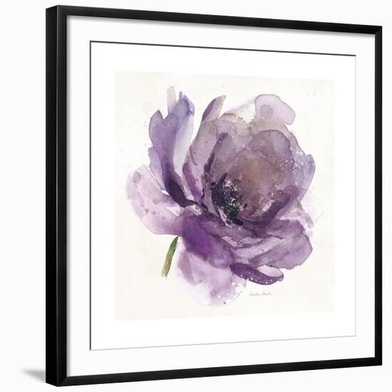 Watery Plum Bloom 1-Sandra Smith-Framed Art Print