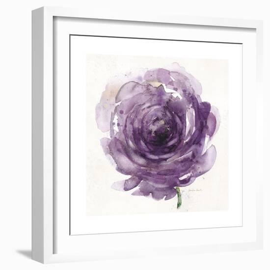 Watery Plum Bloom 2-Sandra Smith-Framed Art Print