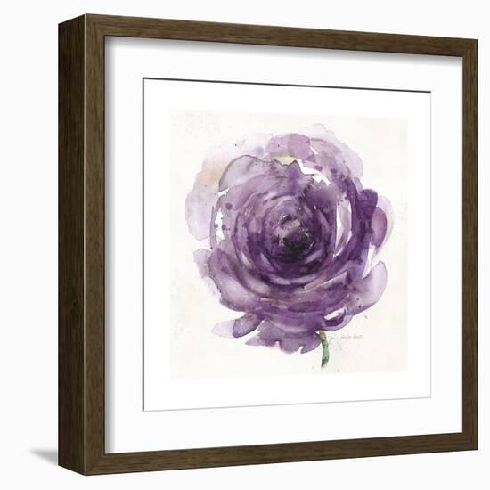 Watery Plum Bloom 2-Sandra Smith-Framed Art Print