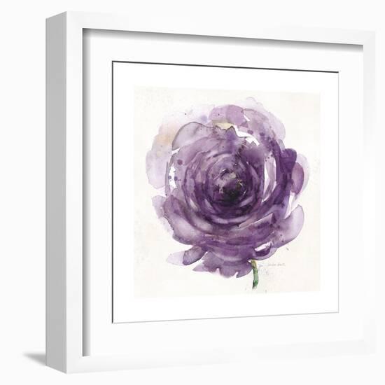 Watery Plum Bloom 2-Sandra Smith-Framed Art Print