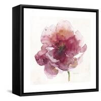 Watery Red Bloom 2-Sandra Smith-Framed Stretched Canvas