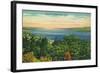 Watkins Glen, New York - Seneca Lake View-Lantern Press-Framed Art Print