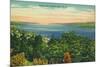 Watkins Glen, New York - Seneca Lake View-Lantern Press-Mounted Art Print