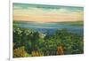 Watkins Glen, New York - Seneca Lake View-Lantern Press-Framed Art Print