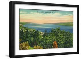 Watkins Glen, New York - Seneca Lake View-Lantern Press-Framed Art Print