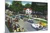 Watkins Glen, New York - Starting Line at the Grand Prix Auto Race-Lantern Press-Mounted Art Print