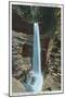 Watkins Glen, New York - View of Spectacular Cavern Cascade-Lantern Press-Mounted Art Print