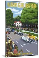 Watkins Glen State Park, New York - Grand Prix Starting Line-Lantern Press-Mounted Art Print