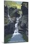 Watkins Glen State Park, New York - Rainbow Falls-Lantern Press-Mounted Art Print