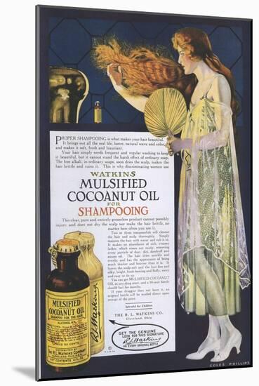 Watkins, Shampoo, USA, 1918-null-Mounted Giclee Print