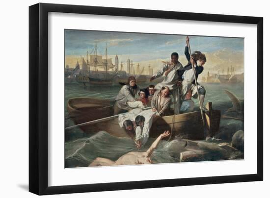 Watson and the Shark-John Singleton Copley-Framed Art Print