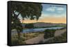 Watsonville, California - View of Pinto Lake-Lantern Press-Framed Stretched Canvas