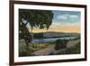 Watsonville, California - View of Pinto Lake-Lantern Press-Framed Art Print