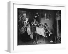 'Watt Discovering Condensation of Steam', c1884, (1917)-Marcus Stone-Framed Giclee Print