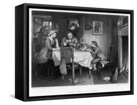 Watt's First Experiment, 18th Century-Herbert Bourne-Framed Stretched Canvas