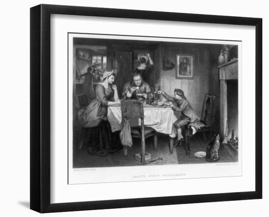 Watt's First Experiment, 18th Century-Herbert Bourne-Framed Giclee Print