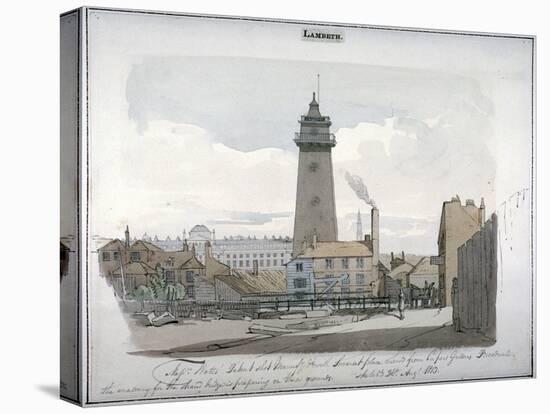 Watt's Shot Tower, Lambeth, London, 1813-null-Stretched Canvas