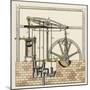 Watt's Steam Engine Circa 1765-W. Weiler-Mounted Art Print