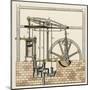 Watt's Steam Engine Circa 1765-W. Weiler-Mounted Art Print